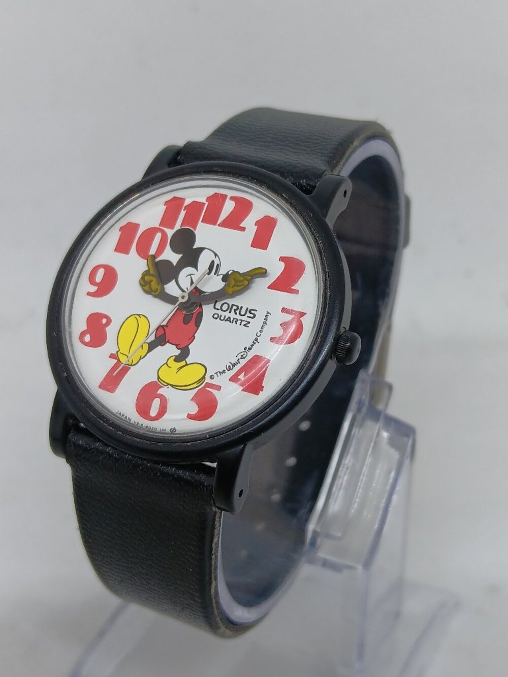 VINTAGE 1990s Lorus V515-8030 34mm Disney Mickey Mouse Moving Hands Quartz Watch